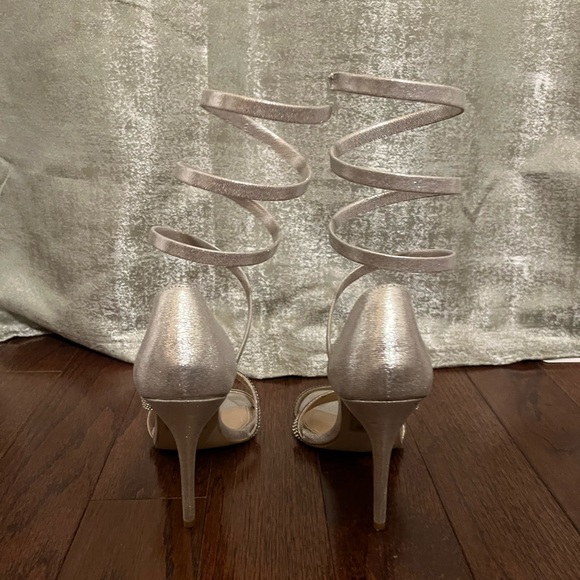 CALL IT SPRING Silver Rhinestone stiletto jewels Sandals - Picture 4 of 6